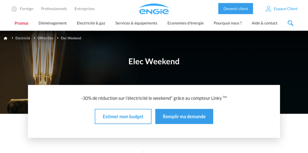 Avis Engie : Elec Week-end