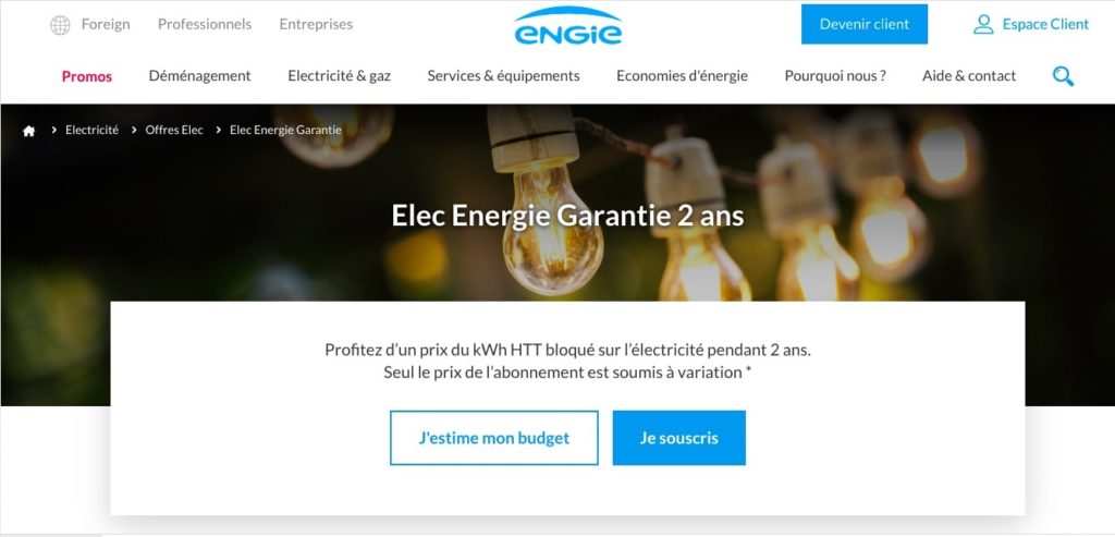 Avis Engie : Elec Energie Garantie