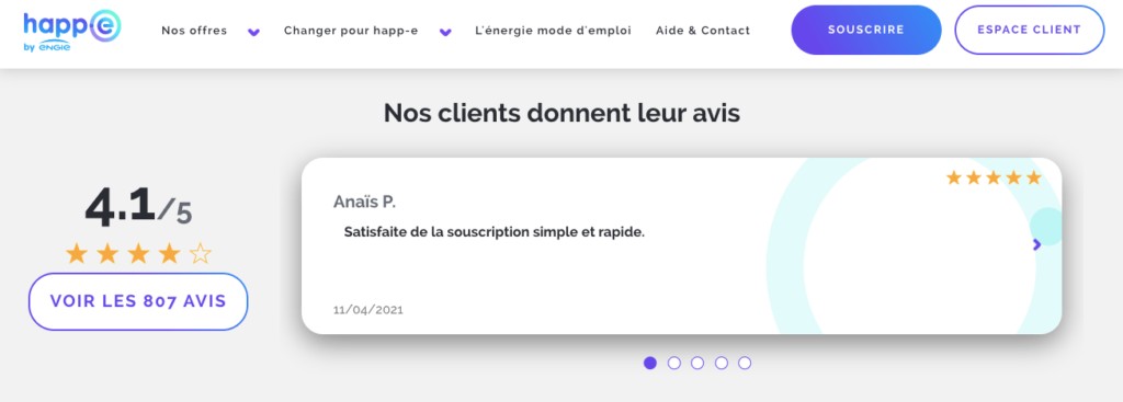 Avis clients Happ-e