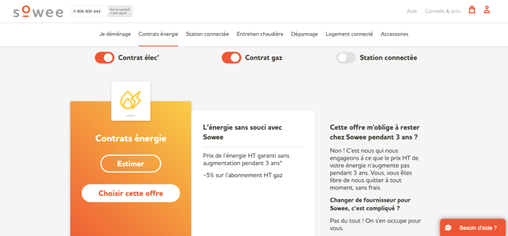 Avis Sowee : l'offre gaz